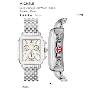 Michele Deco Diamond Watch head & bracelet